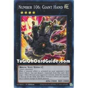 Number 106: Giant Hand (Super Rare) – Legendary Duelist Duels From the Deep | Carta YUGIOH en México