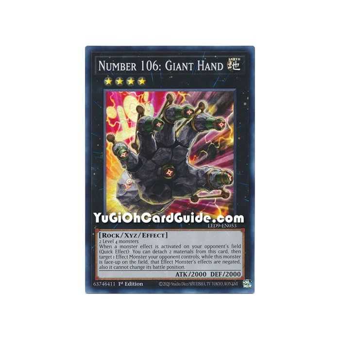 Number 106: Giant Hand (Super Rare) – Legendary Duelist Duels From the Deep | Carta YUGIOH en México