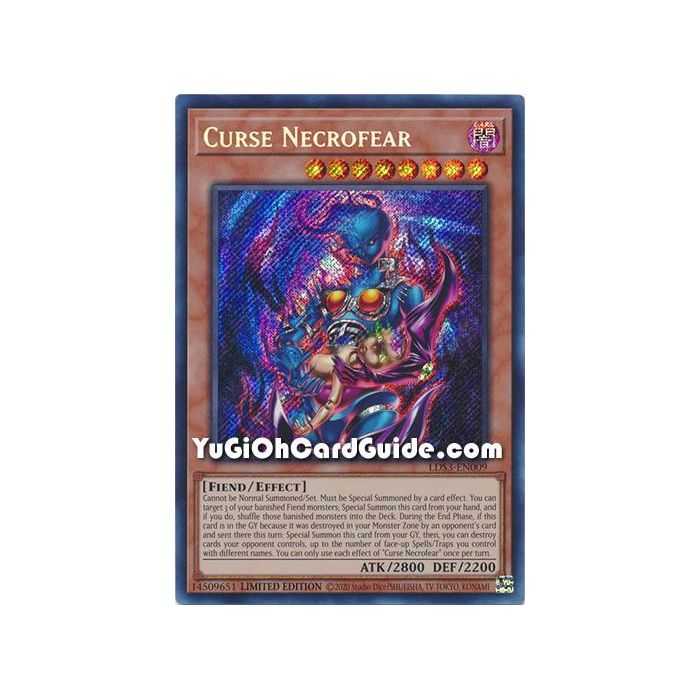 Curse Necrofear (Secret Rare) – Legendary Duelists Season 3 | Carta YUGIOH en México