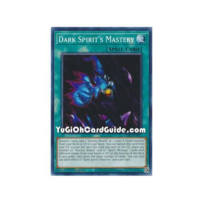 Dark Spirit´s Mastery (Common) – Legendary Duelists Season 3 | Carta YUGIOH en México