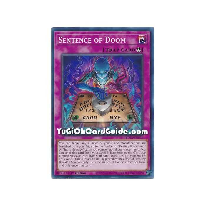 Sentence of Doom (Common) – Legendary Duelists Season 3 | Carta YUGIOH en México