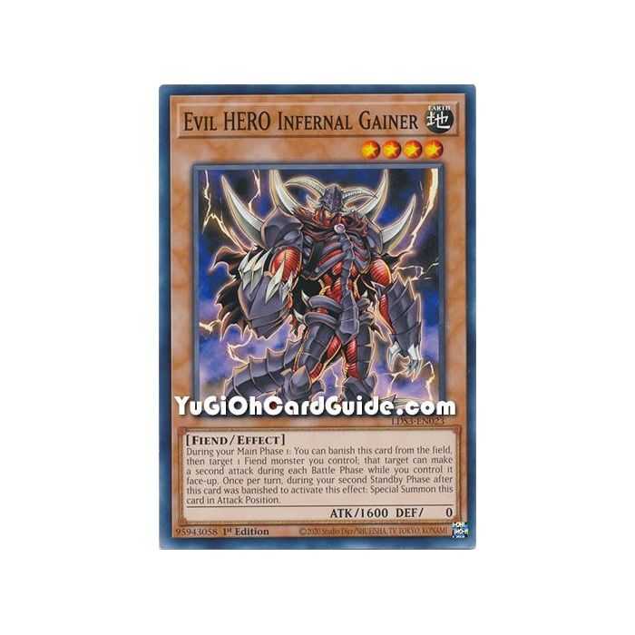 Evil HERO Infernal Gainer (Common) – Legendary Duelists Season 3 | Carta YUGIOH en México