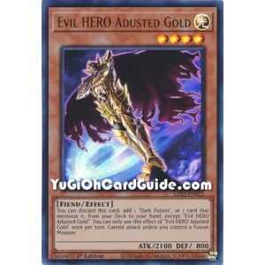 Evil HERO Adusted Gold (Ultra Rare) – Legendary Duelists Season 3 | Carta YUGIOH en México