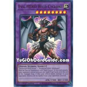 Evil HERO Wild Cyclone (Ultra Rare) – Legendary Duelists Season 3 | Carta YUGIOH en México