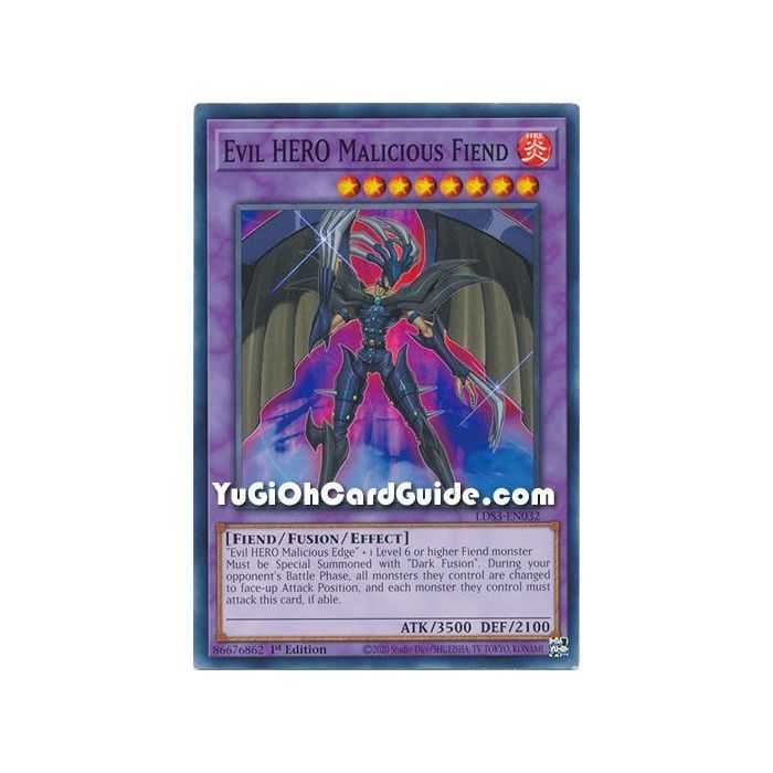 Evil HERO Malicious Fiend (Common) – Legendary Duelists Season 3 | Carta YUGIOH en México