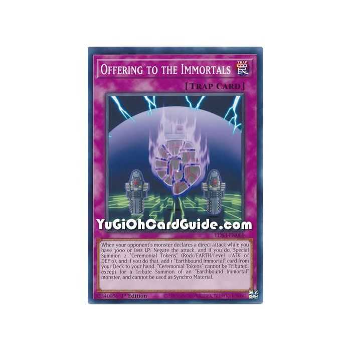 Offering to the Immortals (Common) – Legendary Duelists Season 3 | Carta YUGIOH en México