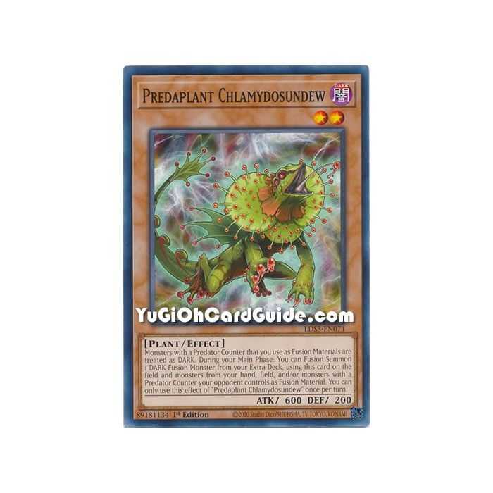 Predaplant Chlamydosundew (Common) – Legendary Duelists Season 3 | Carta YUGIOH en México