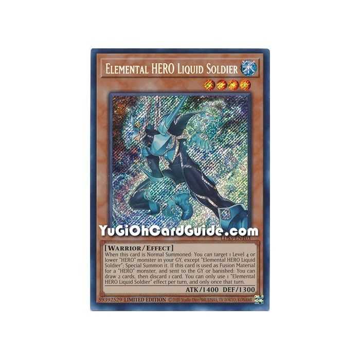 Elemental HERO Liquid Soldier  (Secret Rare) – Legendary Duelists Season 3 | Carta YUGIOH en México