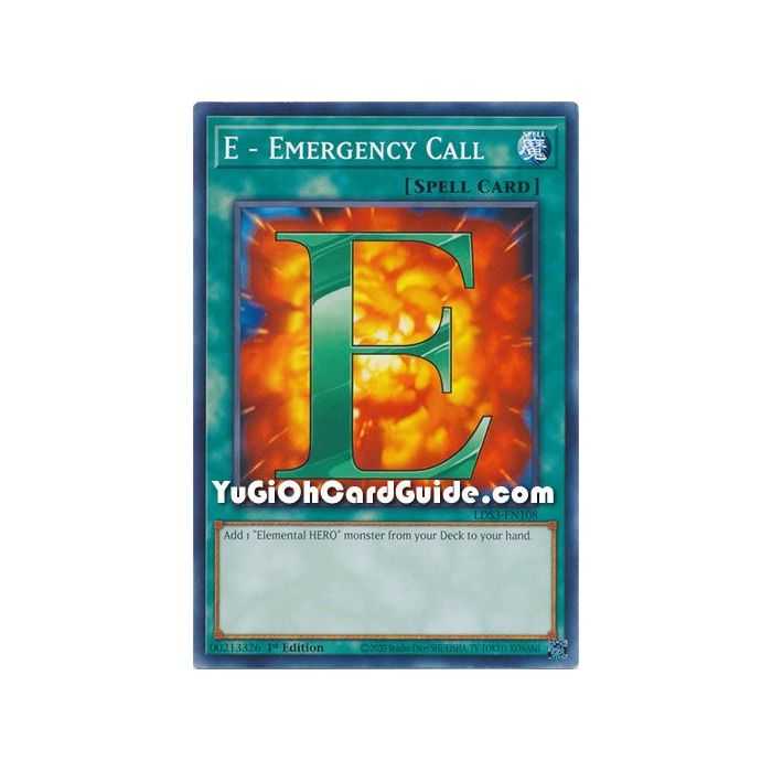 E - Emergency Call (Common) – Legendary Duelists Season 3 | Carta YUGIOH en México