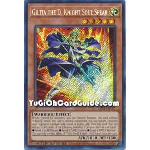 Giltia the D.Knight - Soul Spear  (Secret Rare) – Legendary Duelists Season 3 | Carta YUGIOH en México