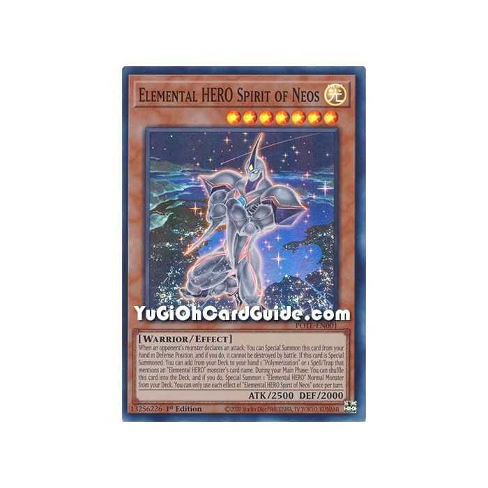 Elemental HERO Spirit of Neos (Super Rare) – Power of the Elements | Carta YUGIOH en México