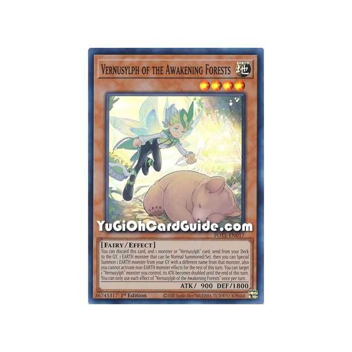 Vernusylph of the Awakening Forests (Super Rare) – Power of the Elements | Carta YUGIOH en México