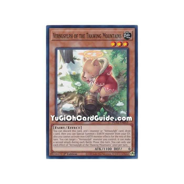 Vernusylph of the Thawing Mountains (Common) – Power of the Elements | Carta YUGIOH en México