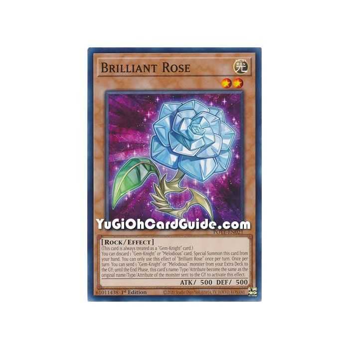 Brilliant Rose (Common) – Power of the Elements | Carta YUGIOH en México