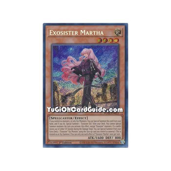 Exosister Martha (Secret Rare) – Power of the Elements | Carta YUGIOH en México