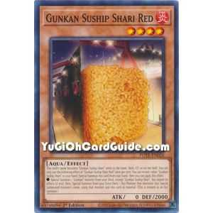 Gunkan Suship Shari Red (Common) – Power of the Elements | Carta YUGIOH en México