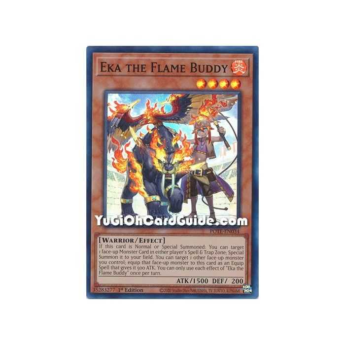 Eka the Flame Buddy (Super Rare) – Power of the Elements | Carta YUGIOH en México