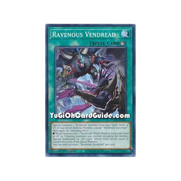 Ravenous Vendread (Common) – Power of the Elements | Carta YUGIOH en México