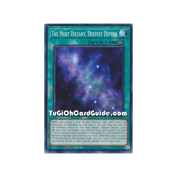 The Most Distant, Deepest Depths (Common) – Power of the Elements | Carta YUGIOH en México