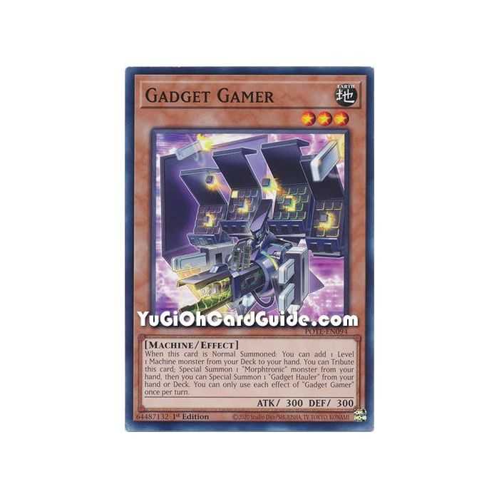 Gadget Gamer (Common) – Power of the Elements | Carta YUGIOH en México