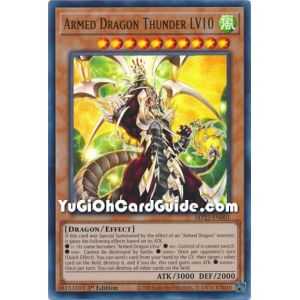Armed Dragon Thunder LV10 (Ultra Rare) – 2019 Gold Sarcophagus Mega Pack | Carta YUGIOH en México