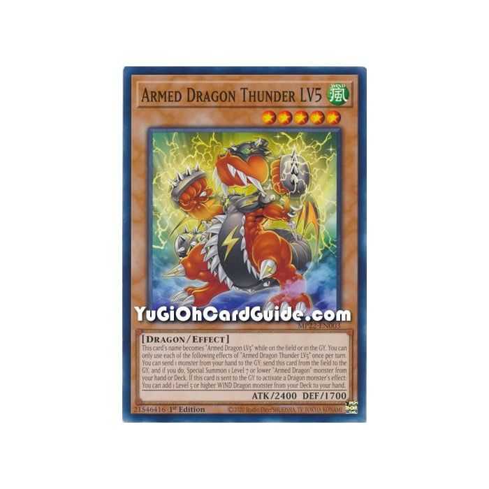 Armed Dragon Thunder LV5 (Common) – 2019 Gold Sarcophagus Mega Pack | Carta YUGIOH en México