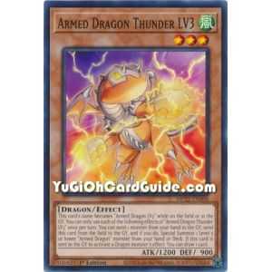 Armed Dragon Thunder LV3 (Common) – 2019 Gold Sarcophagus Mega Pack | Carta YUGIOH en México