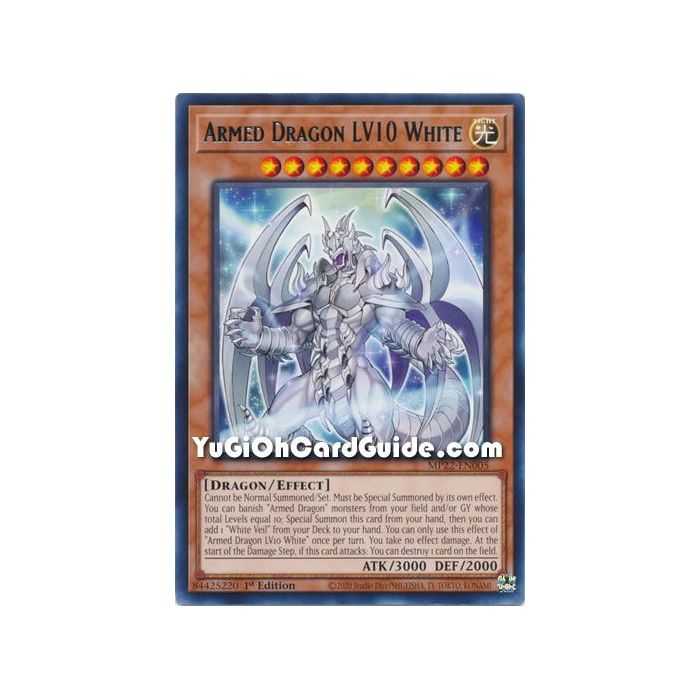 Armed Dragon LV10 White (Rare) – 2019 Gold Sarcophagus Mega Pack | Carta YUGIOH en México