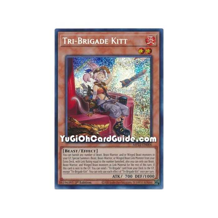 Tri-Brigade Kitt (Prismatic Secret Rare) – 2019 Gold Sarcophagus Mega Pack | Carta YUGIOH en México