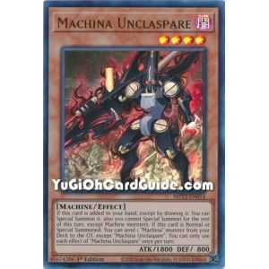 Machina Unclaspare (Ultra Rare) – 2019 Gold Sarcophagus Mega Pack | Carta YUGIOH en México