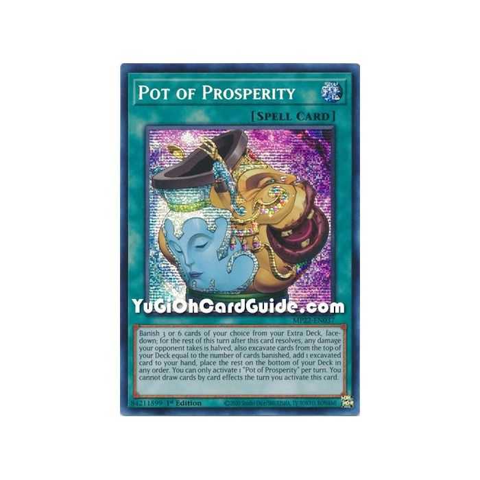 Pot of Prosperity (Prismatic Secret Rare) – 2019 Gold Sarcophagus Mega Pack | Carta YUGIOH en México