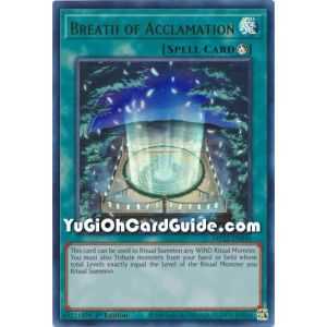 Breath of Acclamation (Ultra Rare) – 2019 Gold Sarcophagus Mega Pack | Carta YUGIOH en México