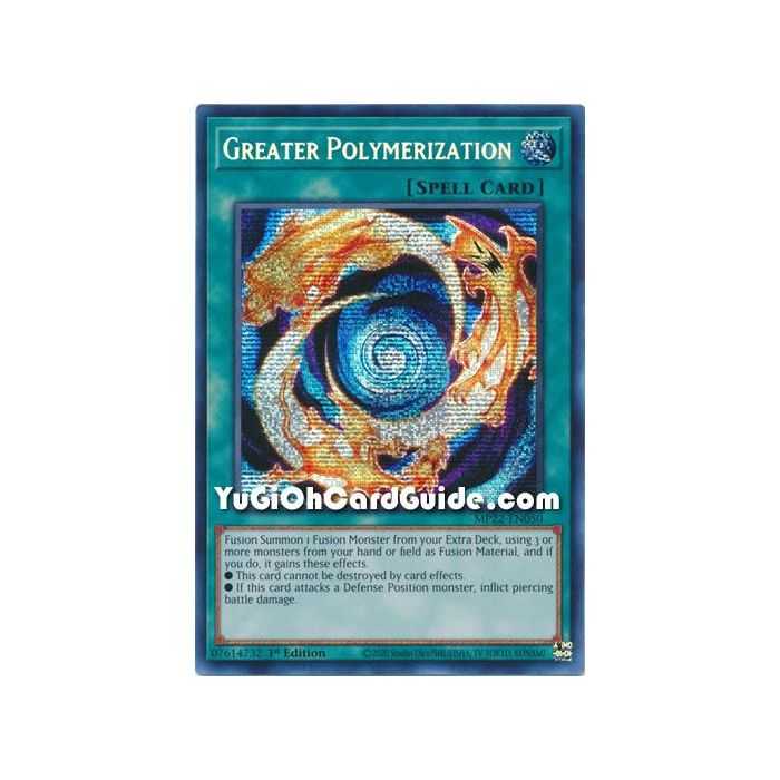 Greater Polymerization (Prismatic Secret Rare) – 2019 Gold Sarcophagus Mega Pack | Carta YUGIOH en México