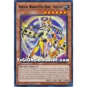 Virtual World Oto-Hime - Toutou (Rare) – 2019 Gold Sarcophagus Mega Pack | Carta YUGIOH en México