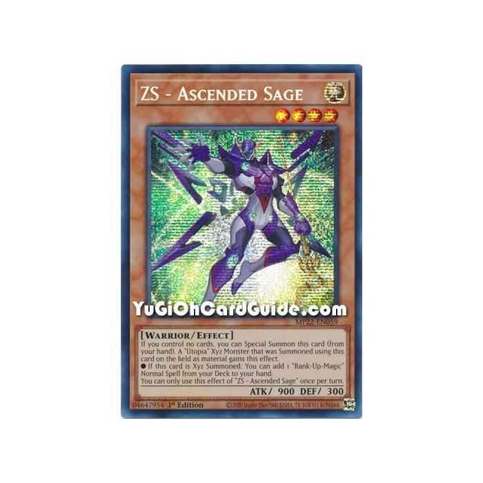 ZS - Ascended Sage (Prismatic Secret Rare) – 2019 Gold Sarcophagus Mega Pack | Carta YUGIOH en México