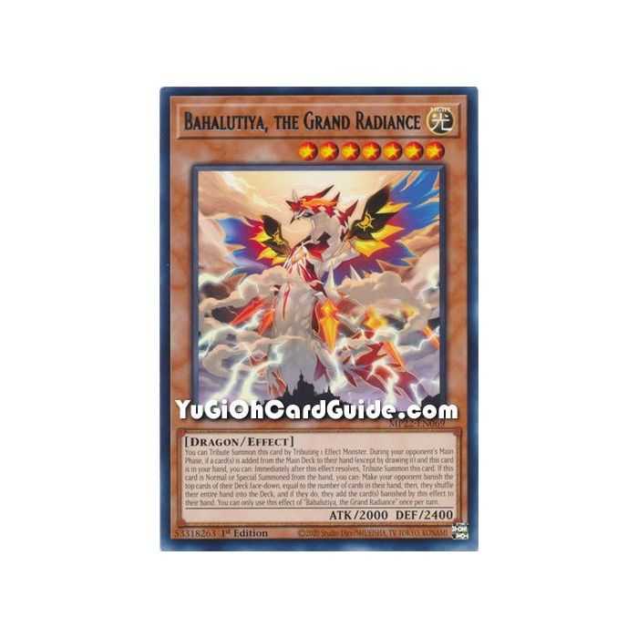 Bahalutiya, the Grand Radiance (Rare) – 2019 Gold Sarcophagus Mega Pack | Carta YUGIOH en México