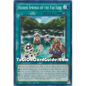 Hidden Springs of the Far East (Common) – 2019 Gold Sarcophagus Mega Pack | Carta YUGIOH en México