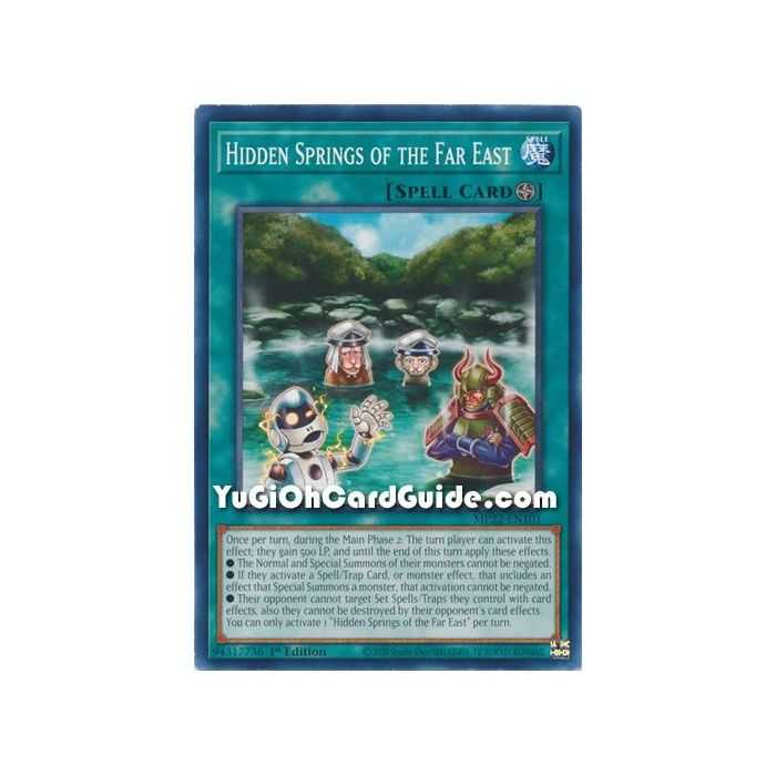 Hidden Springs of the Far East (Common) – 2019 Gold Sarcophagus Mega Pack | Carta YUGIOH en México