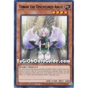 Thron the Disciplined Angel (Rare) – 2019 Gold Sarcophagus Mega Pack | Carta YUGIOH en México