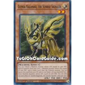 Gizmek Naganaki, the Sunrise Signaler (Common) – 2019 Gold Sarcophagus Mega Pack | Carta YUGIOH en México