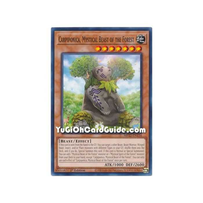 Carpiponica, Mystical Beast of the Forest (Common) – 2019 Gold Sarcophagus Mega Pack | Carta YUGIOH en México