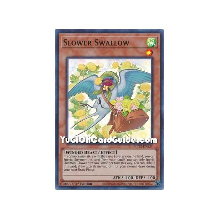 Slower Swallow (Super Rare) – 2019 Gold Sarcophagus Mega Pack | Carta YUGIOH en México