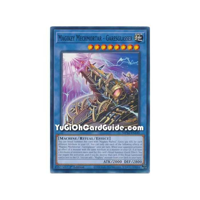 Magikey Mechmortar - Garesglasser (Common) – 2019 Gold Sarcophagus Mega Pack | Carta YUGIOH en México
