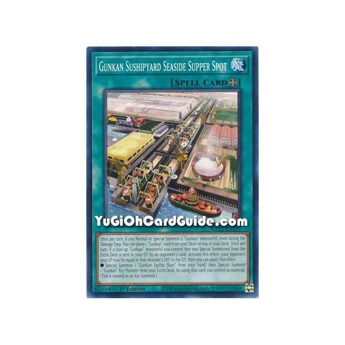 Gunkan Sushipyard Seaside Supper Spot (Common) – 2019 Gold Sarcophagus Mega Pack | Carta YUGIOH en México