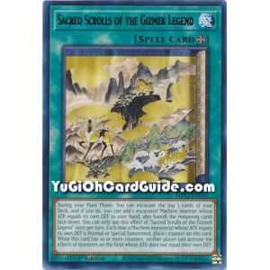Sacred Scrolls of the Gizmek Legend (Rare) – 2019 Gold Sarcophagus Mega Pack | Carta YUGIOH en México