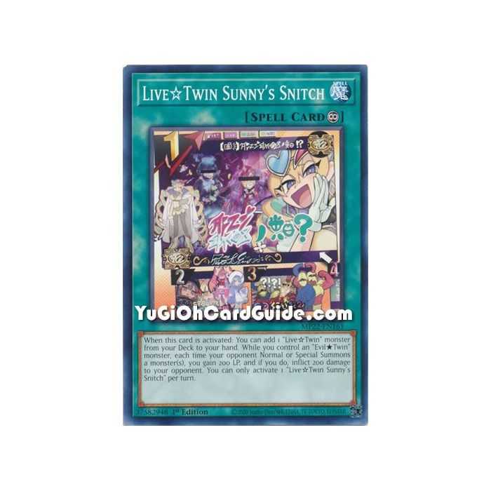 Live Twin Sunny's Snitch (Common) – 2019 Gold Sarcophagus Mega Pack | Carta YUGIOH en México