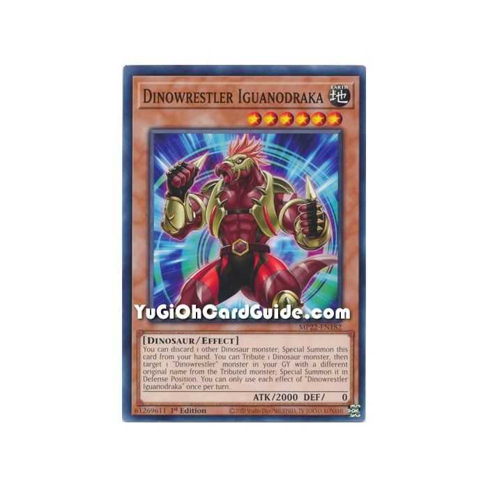 Dinowrestler Iguanodraka (Common) – 2022 Tin of the Pharaohs Gods Mega Pack | Carta YUGIOH en México