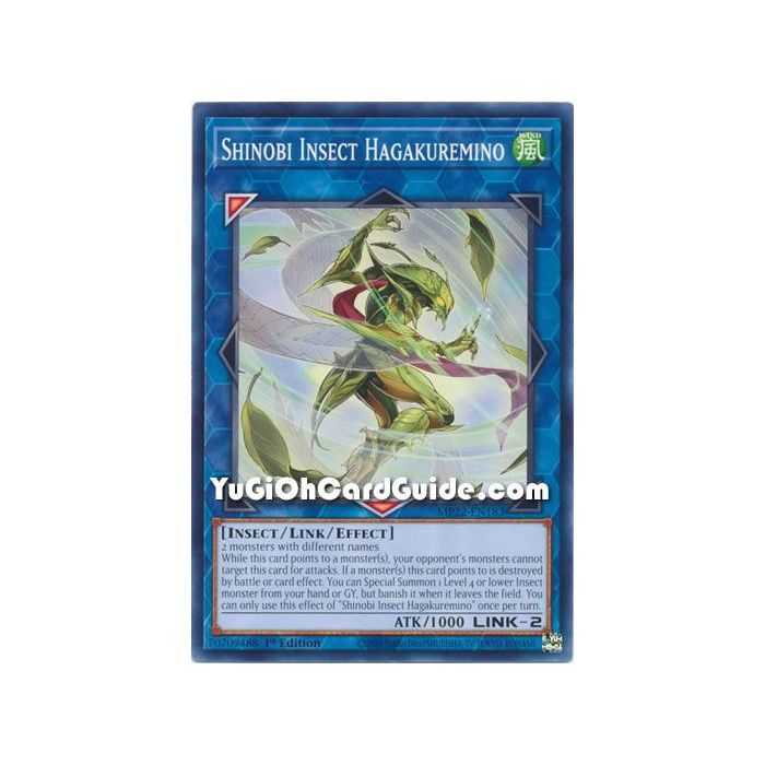 Shinobi Insect Hagakuremino (Common) – 2022 Tin of the Pharaohs Gods Mega Pack | Carta YUGIOH en México