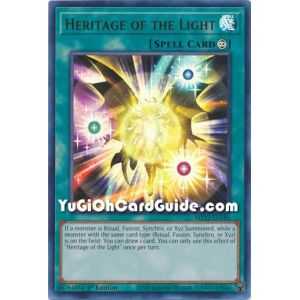 Heritage of the Light (Ultra Rare) – 2022 Tin of the Pharaohs Gods Mega Pack | Carta YUGIOH en México