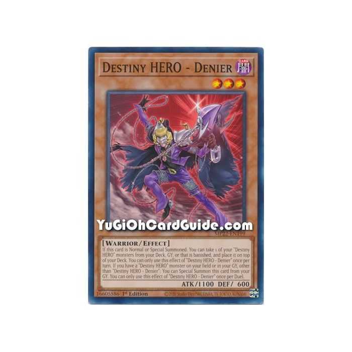 Destiny HERO - Denier (Common) – 2022 Tin of the Pharaohs Gods Mega Pack | Carta YUGIOH en México